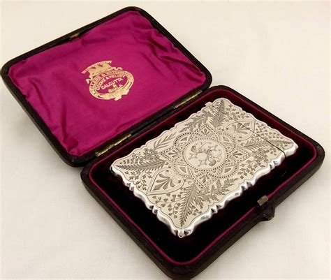 antique calling card case